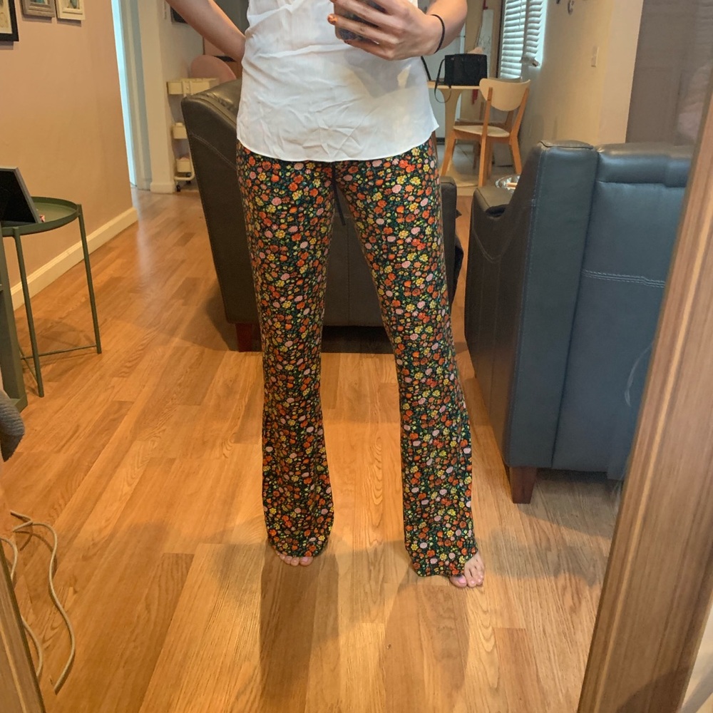 Floral Print Bell Bottoms